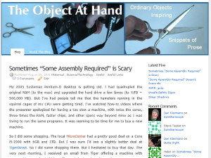 The Object At Hand
